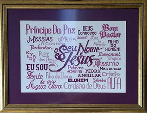 Seu Nome Jesus stitched by Debby Santos
